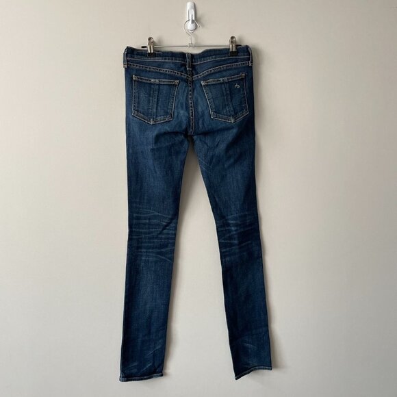 Rag & Bone Straight Leg Denim Jeans Mid Rise Medium Wash Blue 26 - Picture 3 of 11